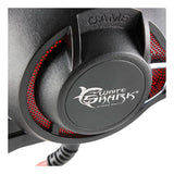 Gh-1842 Leopard Stereo Gaming Headset With Microphone And Red Led Lighting, Black