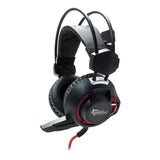 Gh-1842 Leopard Stereo Gaming Headset With Microphone And Red Led Lighting, Black