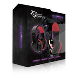 Ghs-1641 Panther Stereo Gaming Headset With Adjustable Microphone, Black-red