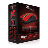 Gm-1601 Spartacus 4800dpi Gaming Mouse, Red-black