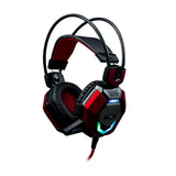 Gh-1644 Tiger Stereo Gaming Headset With Microphone And Multicolour Led Lighting, Black-red