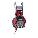 Gh-1644 Tiger Stereo Gaming Headset With Microphone And Multicolour Led Lighting, Black-red