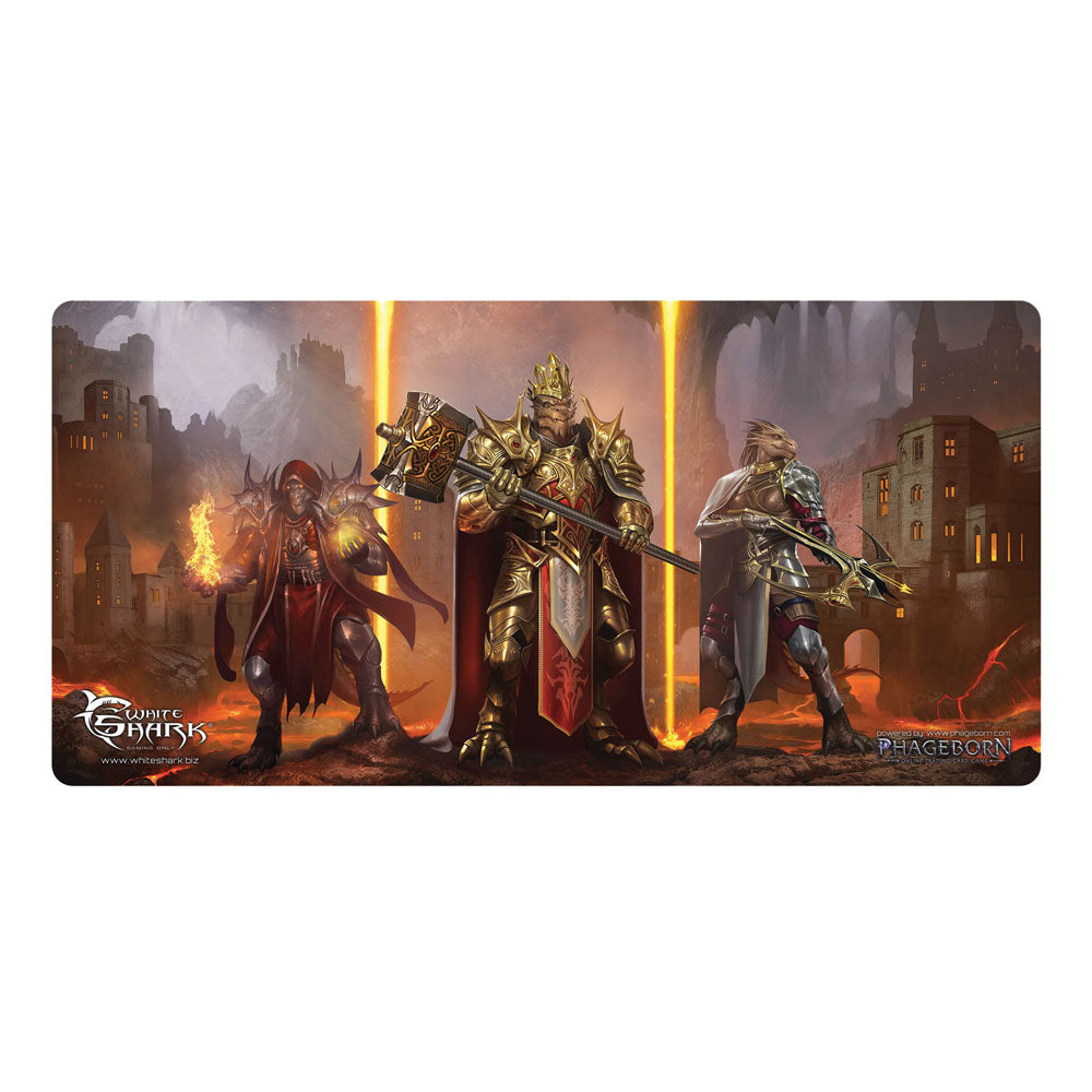 Tmp-112 Phageborn Drakkorith Gaming Mousepad, 1375 X 675 Mm, Black-orange