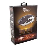 Gm-1804 Phageborn Umethon The Cinder Ravanger 3200dpi Gaming Mouse, Black-silver